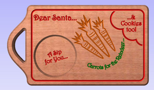 Personalized Christmas Eve Snack Board